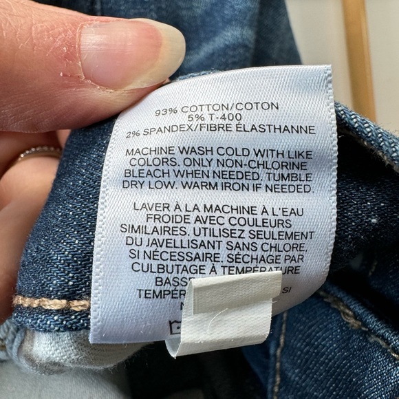 Express Slim Dark Wash Straight Leg Hyper Stretch Denim Jeans Size 30 X 32 - Picture 10 of 13